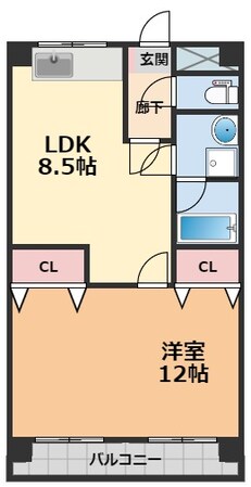 セントラルハイム弐番館・の物件間取画像